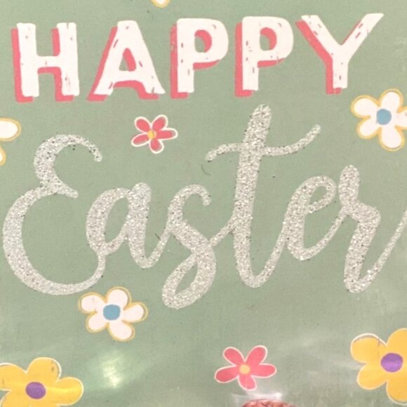 HAPPY EASTER Easter chunky block sign decoration Easter decoration glitter - Picture 13 of 13
